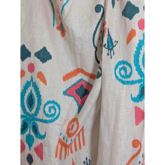 G by Giuliana High Waisted Linen Blend Sugar Washed Boho Resort Coastal 10 - Picture 7 of 11